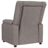 Recliner Chair Taupe Fabric 348116