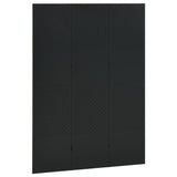 3-Panel Room Divider Black 120x180 cm Steel 335895