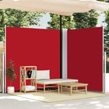 Retractable Side Awning Red 220x600 cm 318017