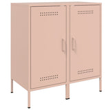 Sideboards 2 pcs Pink 36x39x79 cm Steel 843015