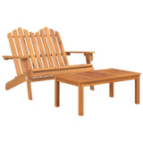 2 Piece Adirondack Garden Lounge Set Solid Wood Acacia 360041