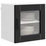 Wall Glass Cabinet PORTO 2 pcs Black 40 x 31 x 40 cm 885188