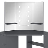 Dresser Grey MDF and Melamine Compact for corners Mirror 326532