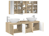 Bathroom Cabinet Set 4 pcs Sonoma Oak Engineered Wood 3406505