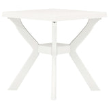 Bistro Table White 70x70x72 cm Plastic 48799