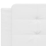 Bed Frame without Mattress "Zadar" White 200x200 cm Faux Leather 3208206