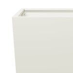 ZNTS Garden Planter White 35x35x75 cm Steel 851082