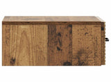Wall-Mounted Bedside Cabinet 2 pcs Old Wood 34.5 x 33 x 20 cm 898612