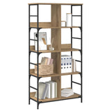 Bookshelf Artisan oak 78.5 x 33 x 153 cm metal PB 8010893