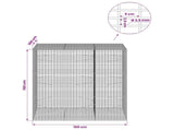Gabion with 3.5 mm Wire and 5x2.5 cm Mesh 150x100x150 cm 3461973