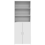 Highboard White 70x42.5x185 cm Engineered Wood 3281371