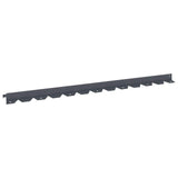 Lawn Edging 50 pcs 102 x 4 x 4 cm Steel Anthracite 8008725