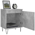 ZNTS Bedside Cabinets 2 pcs Concrete Grey 40x30x50 cm Engineered Wood 826837