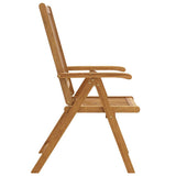Garden Chair Set of 8 Natural Wood Solid Acacia Wood Standard 3075053