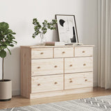 Chest of Drawers ALTA 112x35x73 cm Solid Wood Pine 353919