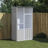 Bird Cage Grey 115x78x200 cm Galvanised Steel 172343