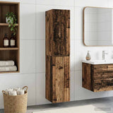 Wall-mounted Bathroom Cabinet Old Wood 33 x 34.5 x 160 cm 890650