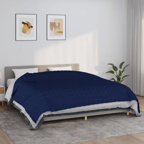 Weighted Blanket Blue 235x290 cm 15 kg Fabric 350751