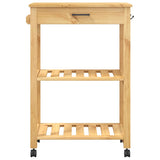 Kitchen Trolley MONZA 60x40x88.5 cm Solid Wood Pine 376091