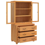 Storage Furniture Set with Drawer 2 pcs Brown Solid Oak Wood 3328634