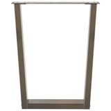 Dining Table Legs V-Shape 3 pcs Natural Steel 70x cm Steel 4012663