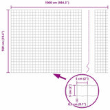Euro Fence Grey 1 x 25 m PVC-coated iron 42004517