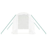 Greenhouse with Steel Frame White 4 m 2x2x2 m 364075
