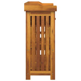 Garden Cabinet Natural 93 x 41.5 x 98cm Solid Acacia Wood 42001367