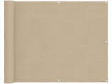 Balcony Screen Beige 110 x 800 cm Oxford Fabric 42030692