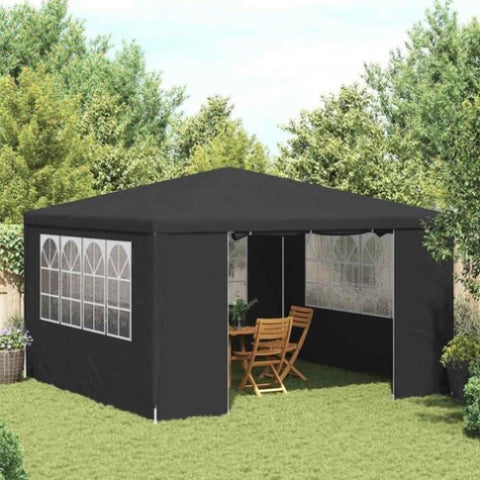Professional Party Tent with Side Walls 4x4 m Anthracite 90 g/m 48535