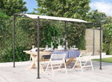Canopy Cream 2x2.3 m 180 g/m Fabric and Steel 362391