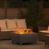 Fire Pit Black 80 x 80 x 43 cm Steel 858944