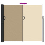 ZNTS Retractable Side Awning Beige 180x600 cm 4004540