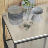Kitchen Storage HATTEM Silver 60 x 50 x 92 cm Steel 874965