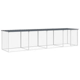 Chicken Cage with Roof Anthracite 403x98x90 cm Galvanised Steel 3189050