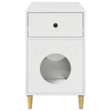 Cat House Gloss White 72 x 42.5 x 70 cm Engineered Wood 8000684