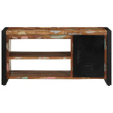 Shoe Bench Multicolour 100 x 40 x 50 cm Solid Reclaim wood 4013602