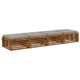 4-Piece Seat Cushions SOEST 4 pcs 100% Polyester Grey 944740