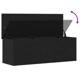 Storage Box Black Oak 102 x 35 x 35 cm Engineered Wood 868722