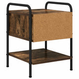 Bedside Cabinet Smoked Oak 35 x 36.5 x 47 cm Engineered Wood 8007663