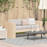 Garden Sofa Natural 134 x 60 x 62 cm Solid Pine Wood 873866