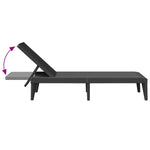 Sun Lounger Anthracite 186x60x29 cm PP 364219