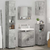 Bathroom Furniture Set Wall-mounted 5 pcs Concrete Grey 3392986