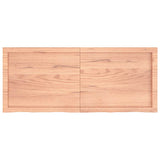 Wall Shelf Light Brown 120x50x cm Treated Solid Wood Oak 363697