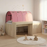 Bed with Tunnel 3 pcs Artisian Oak and Pink Engineered Wood 3423698