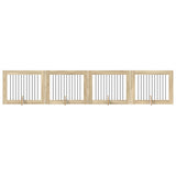 Dog Gate with Stands 4 pcs Sonoma Oak 100 x 80 cm 892062