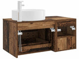Bathroom Furniture Set 2 pcs Old Wood Engineered Wood 3403934
