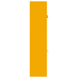 Storage Cabinet 2 pcs Mustard Yellow 90 x 40 x 175 cm Steel 3438720