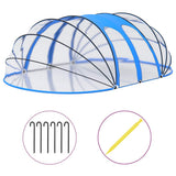 Pool Dome Transparent with blue accents PVC, fibreglass, steel 92796