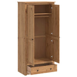 Wardrobe PANAMA Honey 88.5 x 50 x 185 cm Solid Pine Wood 42042132